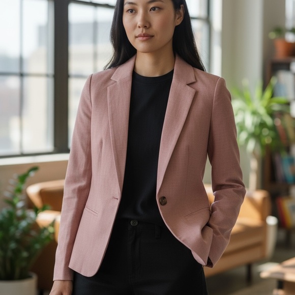 a new day Jackets & Blazers - a new day Women's Blush Pink Blazer